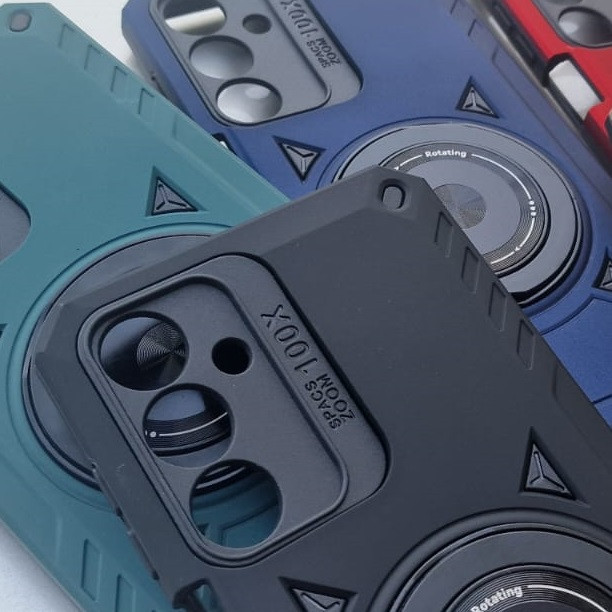 Husa Samsung Galaxy S25, Rotating Bracket, protectie camera, prindere magnetica, albastru inchis 2