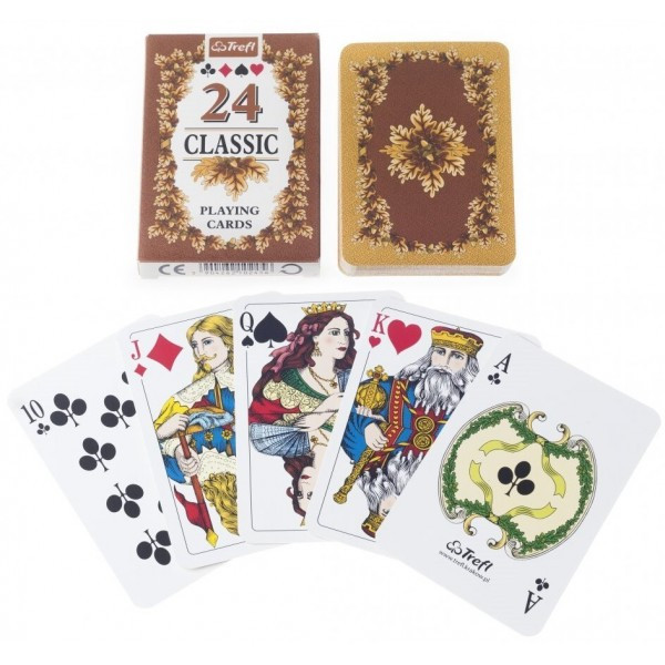 Carti de Joc Trefl Classic, 24 carti/pachet, multicolor, 3+ ani 2