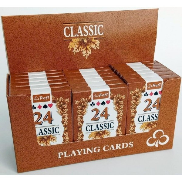 Carti de Joc Trefl Classic, 24 carti/pachet, multicolor, 3+ ani 3