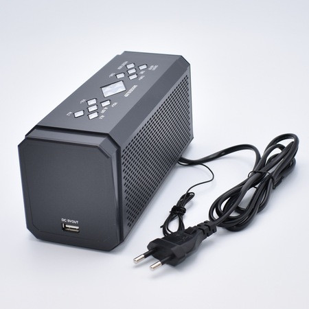 Radio AM/FM cu ceas Happy Sheep CR-8898, Ecran LED, alarma dual, negru 2