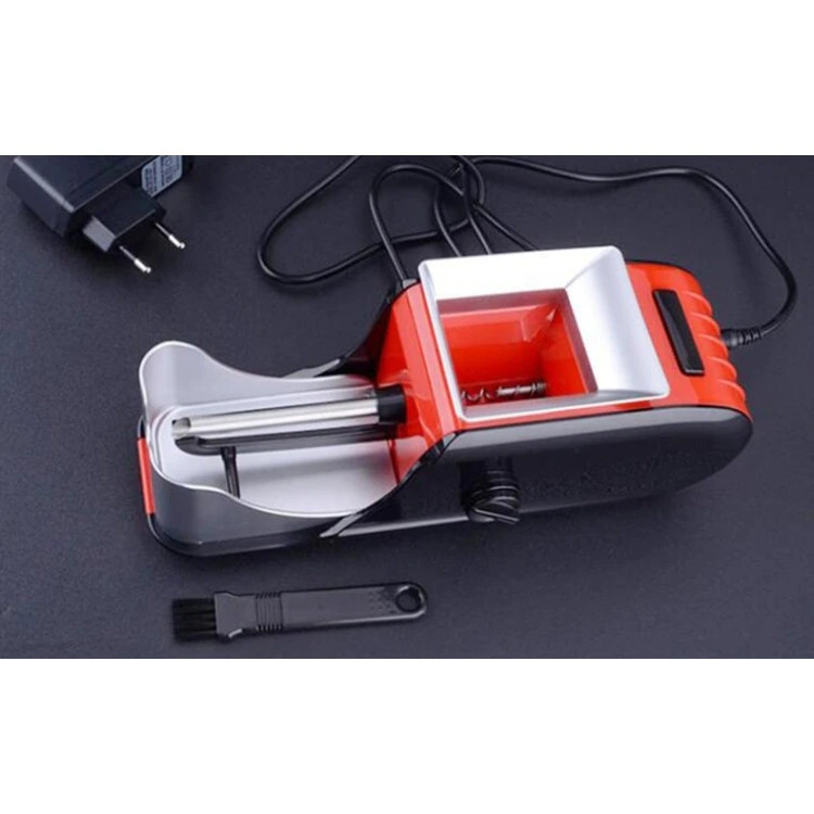 Aparat electric profesional de facut tigari / injector de tutun CX-2258, cu accesorii, rosu/negru 4