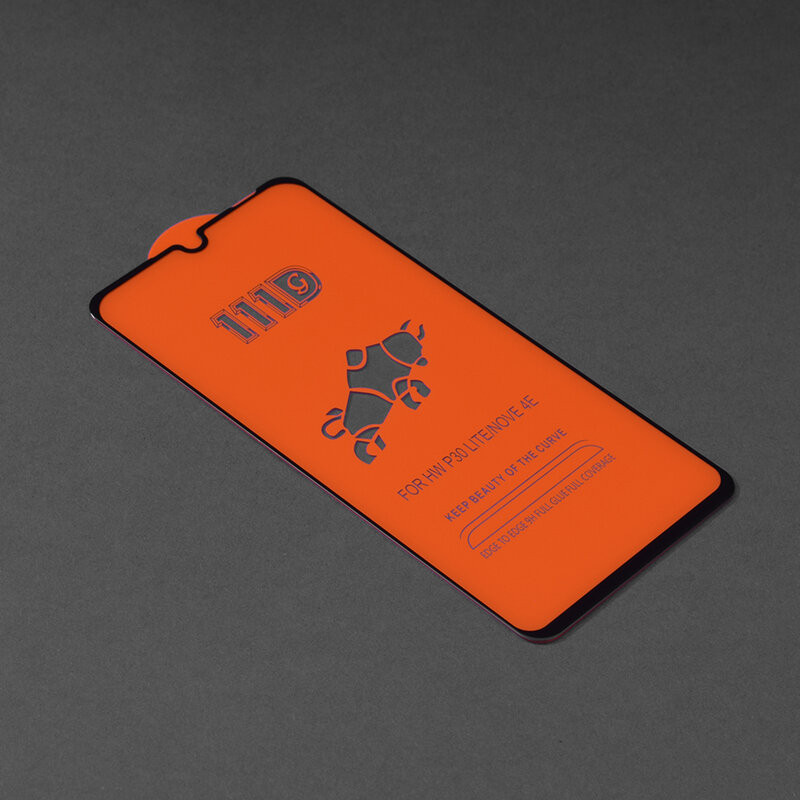 Folie sticla Huawei P30, Full Glue 111D, margini negre 2
