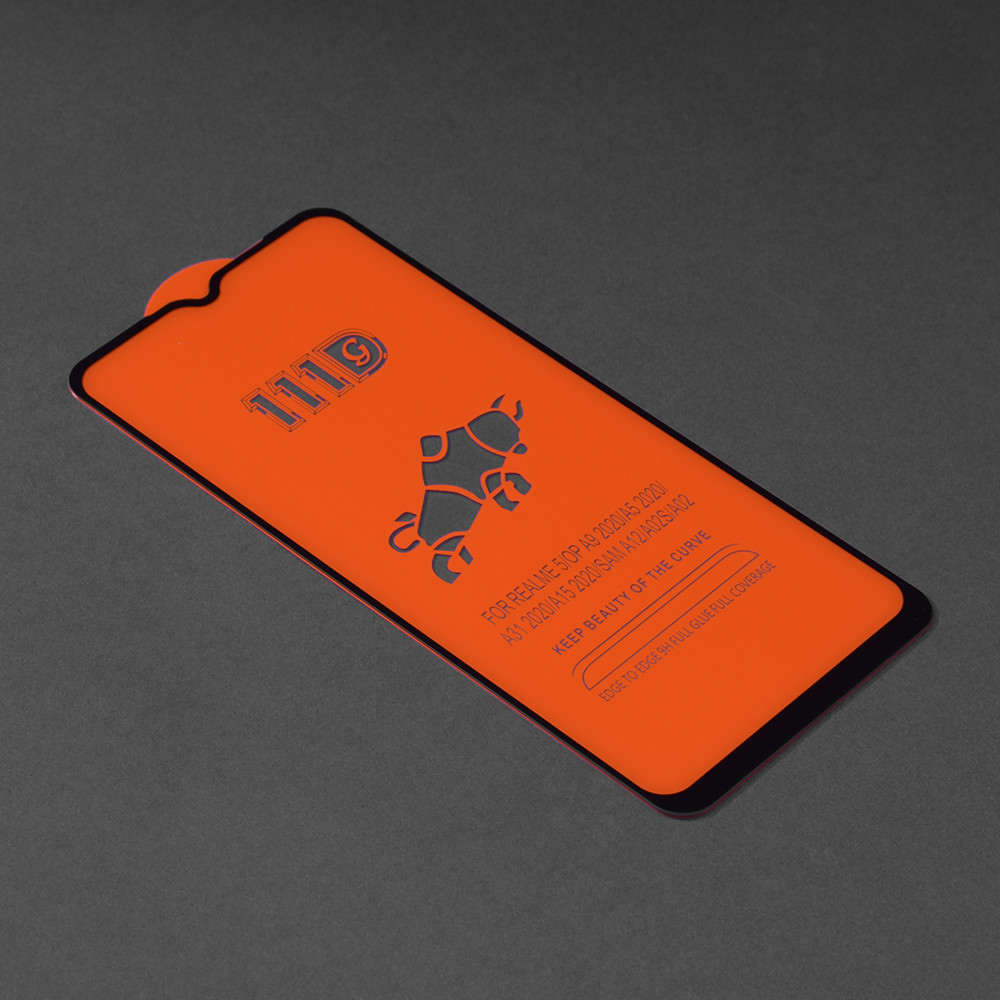 Folie de sticla Samsung Galaxy A03s / A02s, Full Glue 111D, margini negre 4