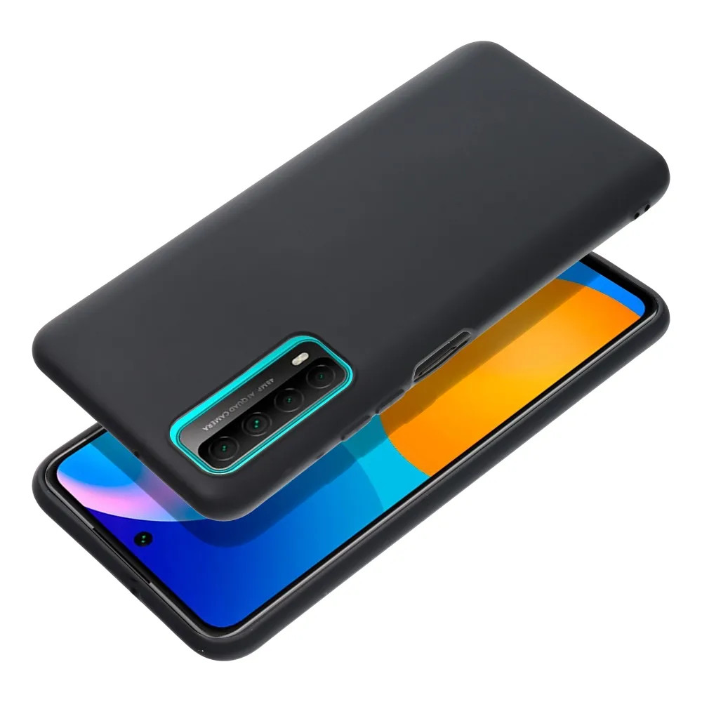 Husa Huawei P Smart 2021 Matt TPU, silicon moale, negru 2