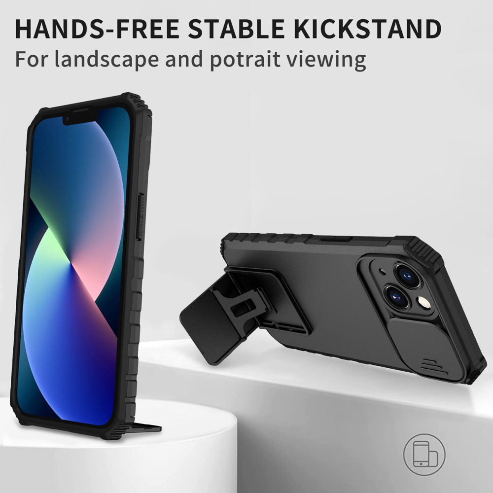 Husa Apple iPhone 11, Defender Camshield, stand expunere, protectie camera, neagra 3