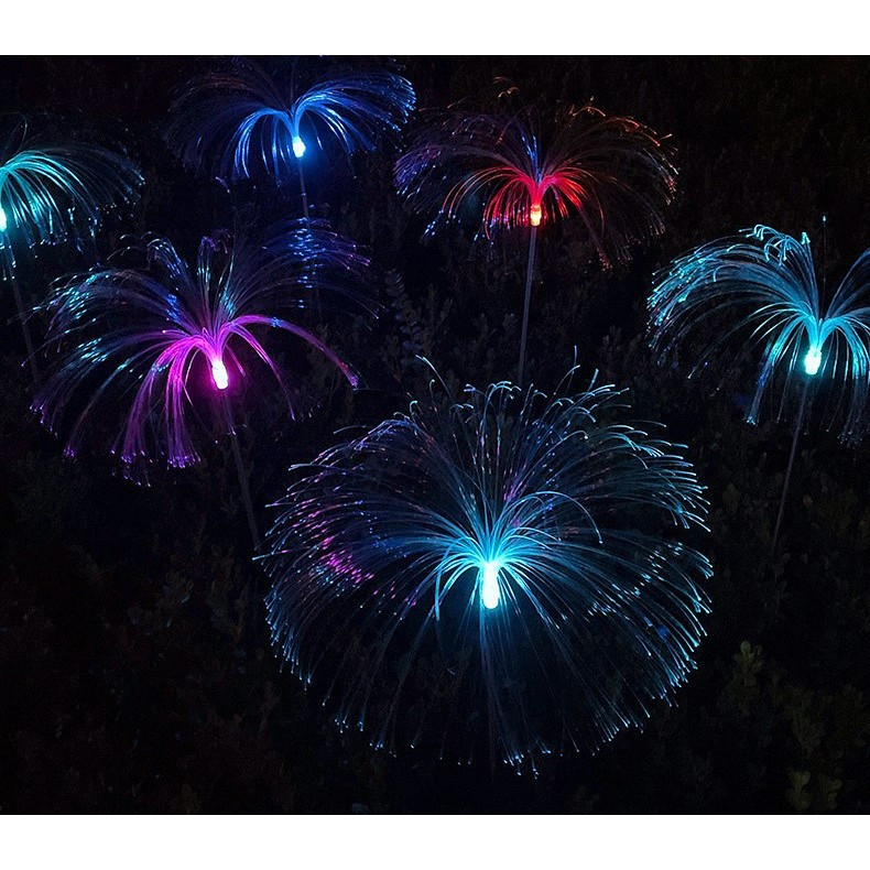 Lampa solara LED pentru gradina, tip meduza, inaltime 90 cm, multicolora 5