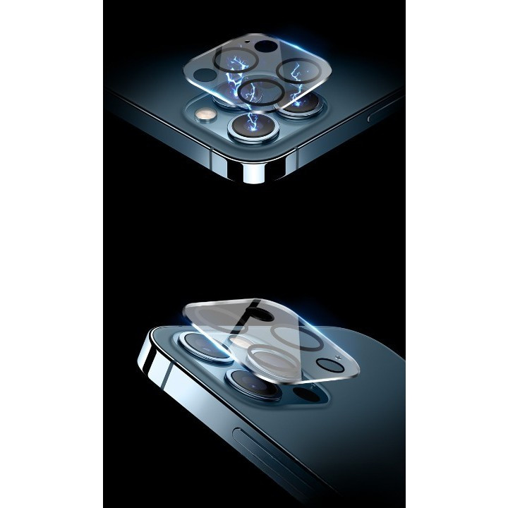 Folie de protectie pentru camera spate iPhone 14 Pro Max, transparent cu margini negre 3
