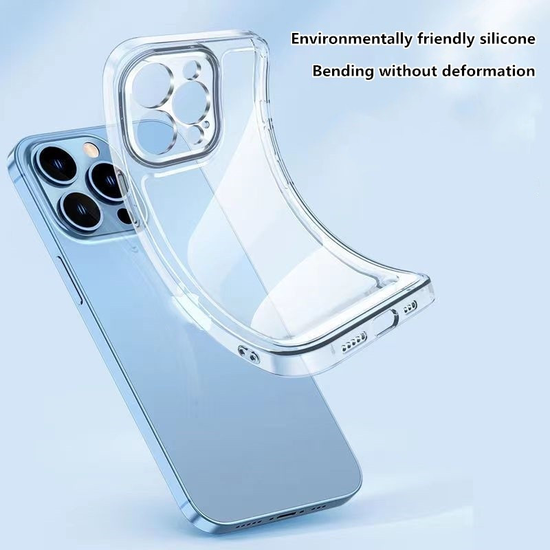 Husa de protecție Apple iPhone 14 Pro, protectie camere, TPU transparent, grosime 2 mm 2