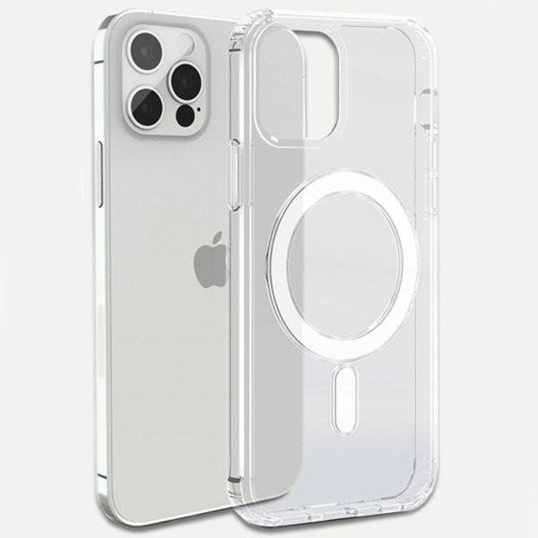 Husa de protectie Apple iPhone 14 Pro, compatibila MagSafe, transparenta 2
