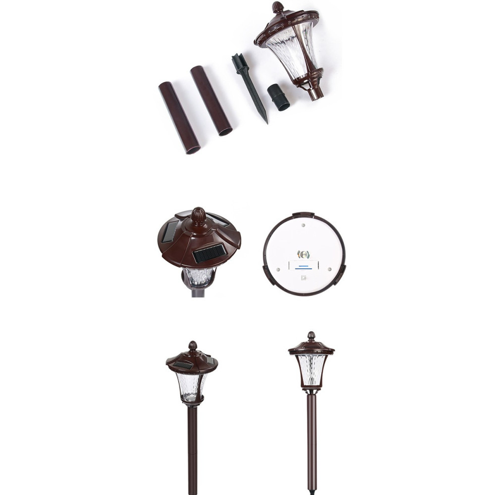Lampa solara cu prindere in pamant, inaltime 65 cm, alb rece 2