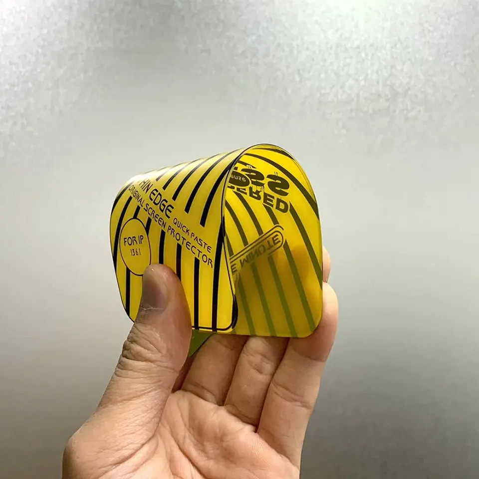 Folie sticla Apple iPhone 11 / iPhone XR, O-Sense, 0.2 mm, margini negre 4
