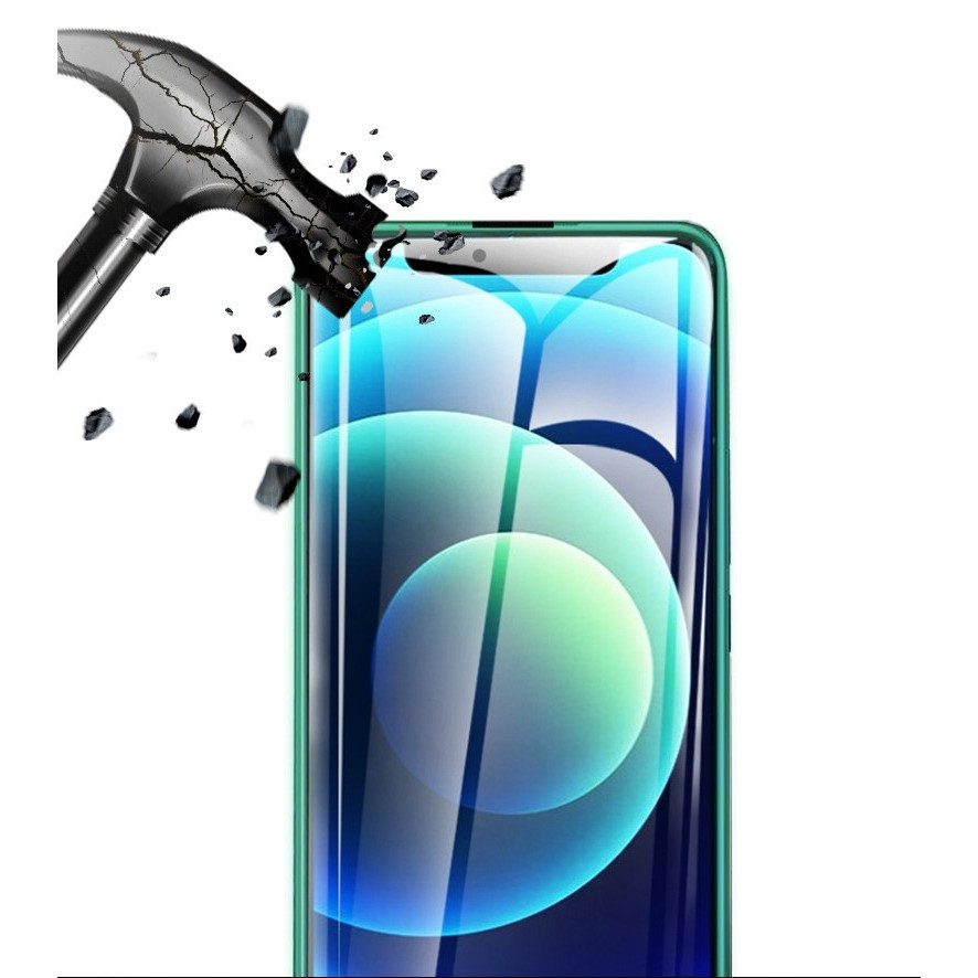 Folie sticla Apple iPhone 13 Pro / iPhone 13, Luminous HD, margini verzi 5
