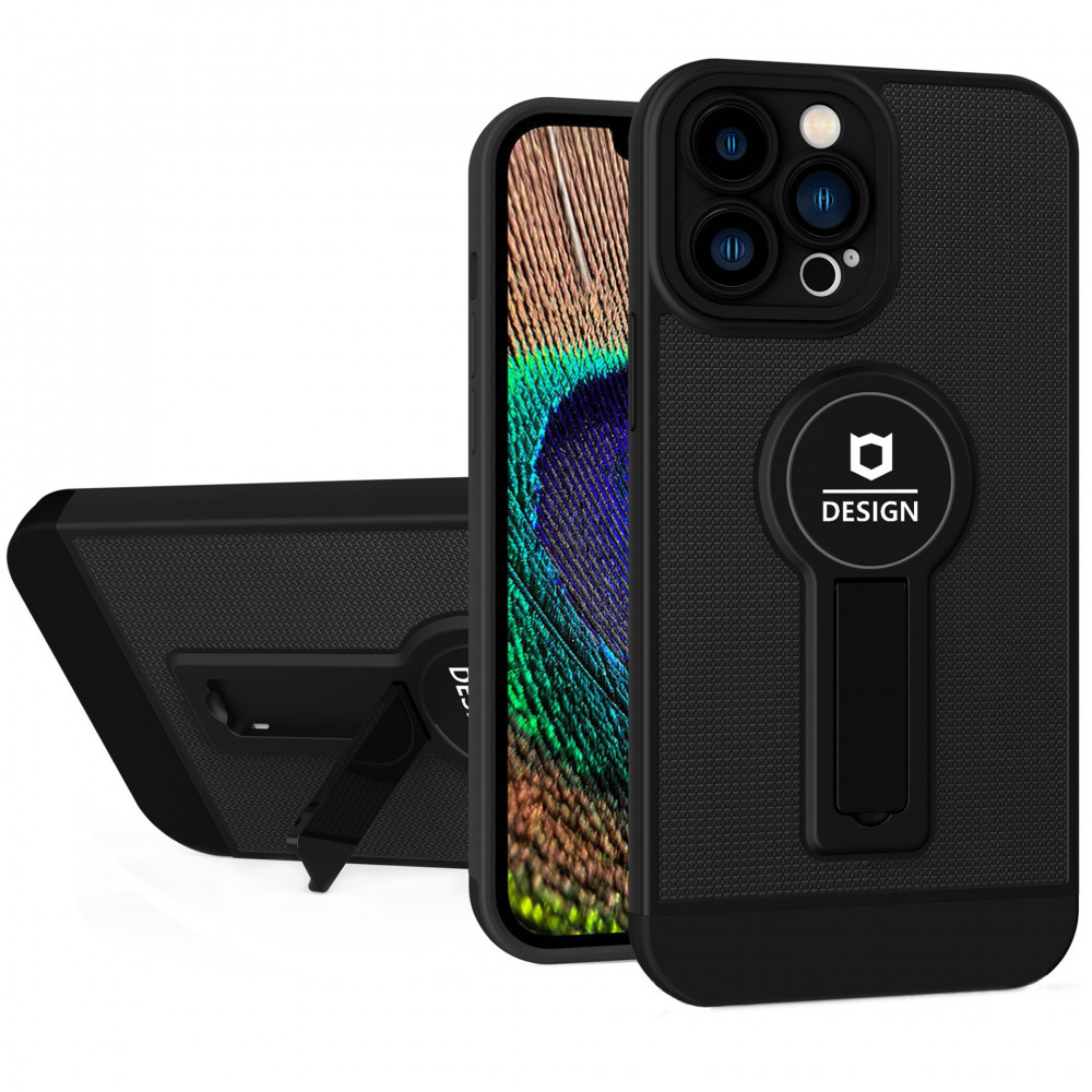 Husa Samsung Galaxy A22 5G, Armor Design, functie stand, insertie metalica pentru suport auto magnetic, verde/rosu 5