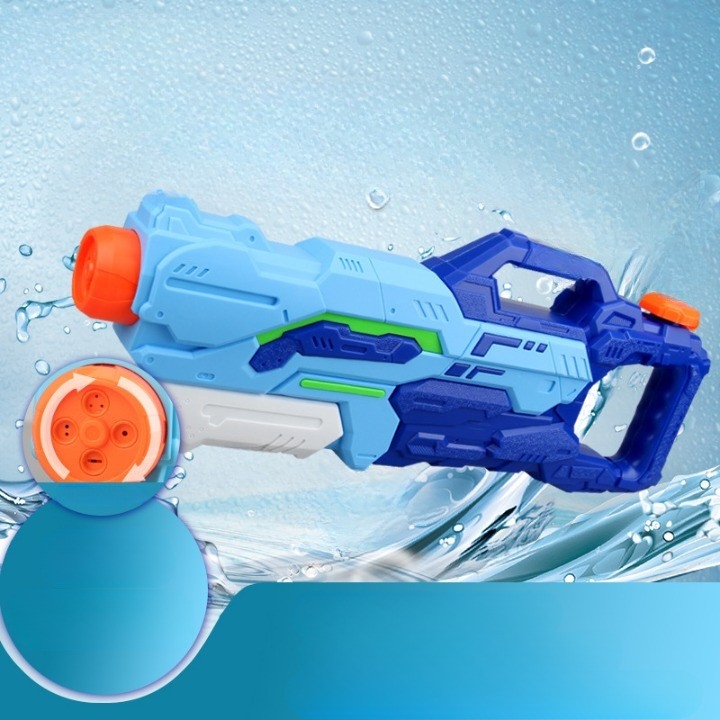 Jucarie pistol cu apa, plastic, 4 duze, rezervor 1500 ml, 6 ani+, albastru 3