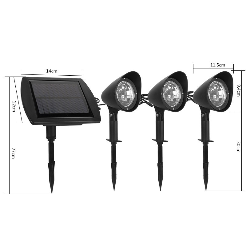 Lampa solara decoratiune pentru gradina, model 3 felinare, alb rece 5