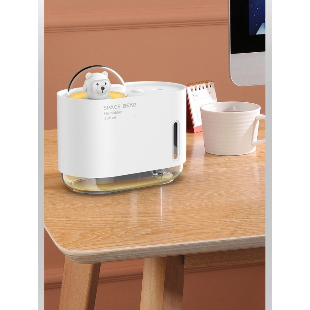 Umidificator Space Bear / Ursul Spatial, 300 ml, alb 2