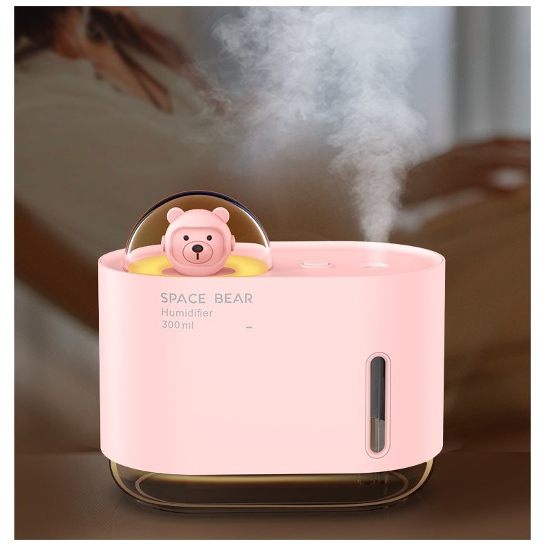 Umidificator Space Bear / Ursul Spatial, 300 ml, roz 3