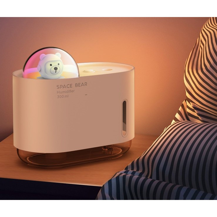Umidificator Space Bear / Ursul Spatial, 300 ml, roz 5