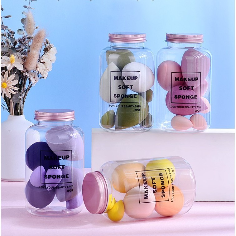 Set 7 buretei machiaj, premium, mov 4