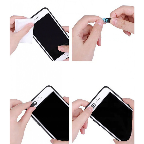 Set 8 protectii camera telefon/laptop/tableta, clapa culisabila, negre 4