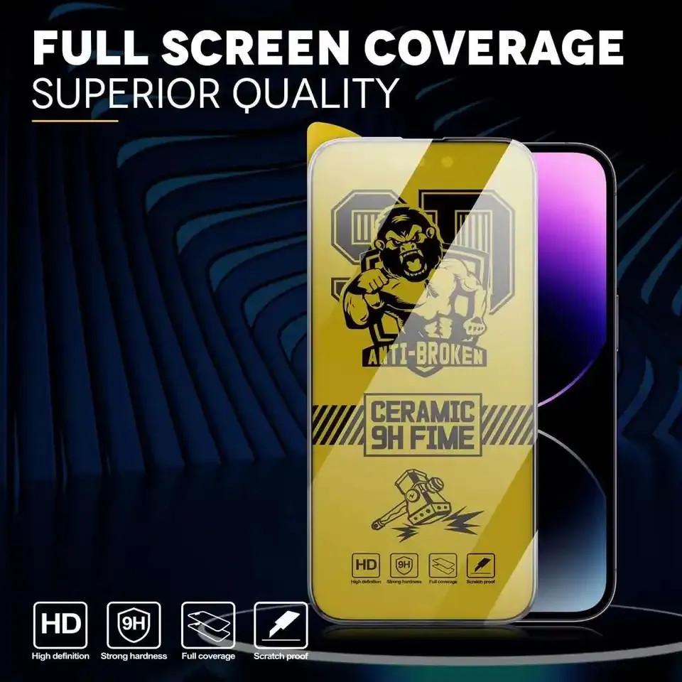 Folie de protectie Samsung Galaxy A33 5G, Ceramic 9H Film, margini negre 2