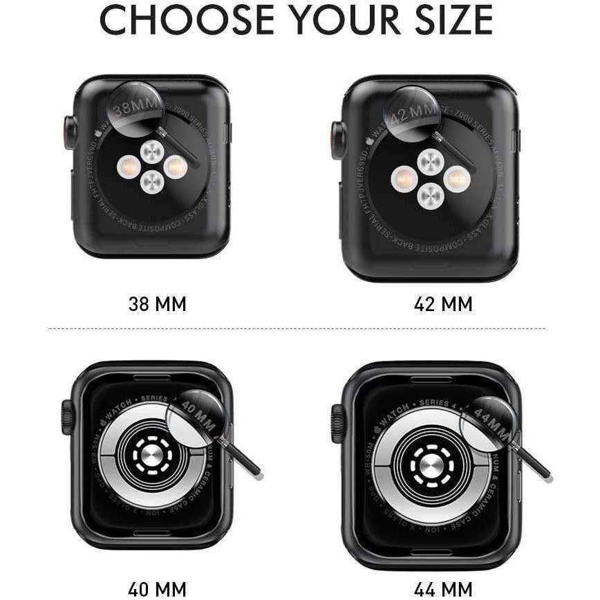 Husa Apple Watch Series 4/5 40 mm Full TPU 360°, transparenta 4