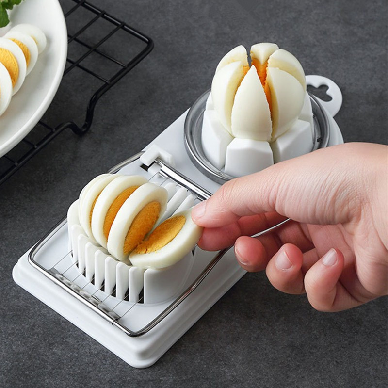 Feliator multifunctional oua, mozzarela, fructe, 2 forme de feliere, agatatoare, 20 cm, alb 2