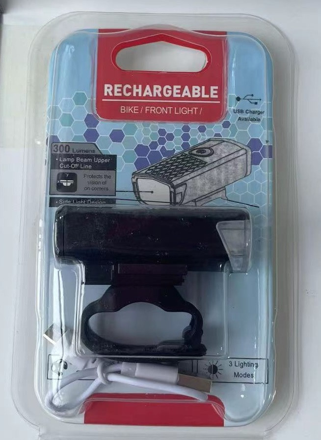 Far cu LED proiector pentru bicicleta/trotineta, reincarcabil, cablu USB inclus, negru 5