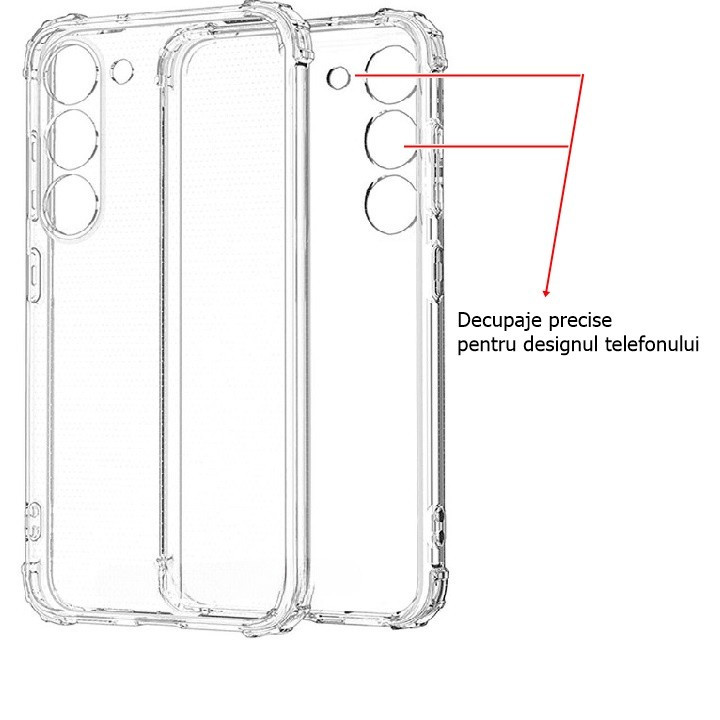 Husa Samsung Galaxy A54 5G, TPU transparent, intarituri in colturi, grosime 1,5 mm 3