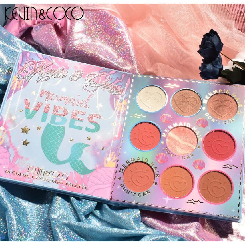 Paleta farduri Kevin&Coco, 69 nuante, blush, iluminator, conturing, deschidere tip carte, 18.6 x 16.5 cm, 97 g, multicolor 2