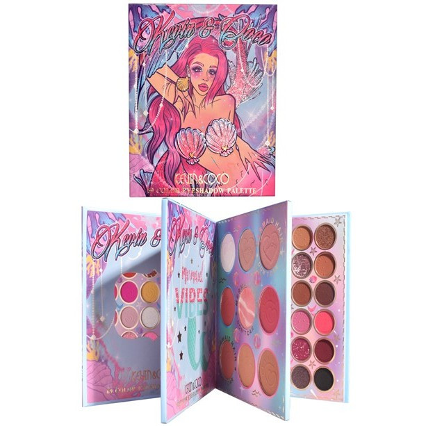 Paleta farduri Kevin&Coco, 69 nuante, blush, iluminator, conturing, deschidere tip carte, 18.6 x 16.5 cm, 97 g, multicolor 4