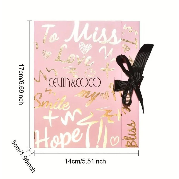 Set cosmetice Kevin & Coco, 4 Lip gloss, paleta farduri 40 culori nuante nude / rose, cutie cadou, Fara Sulfati, Pudra Compacta, Clasic, 17 x 14 x 5 cm, multicolor 2