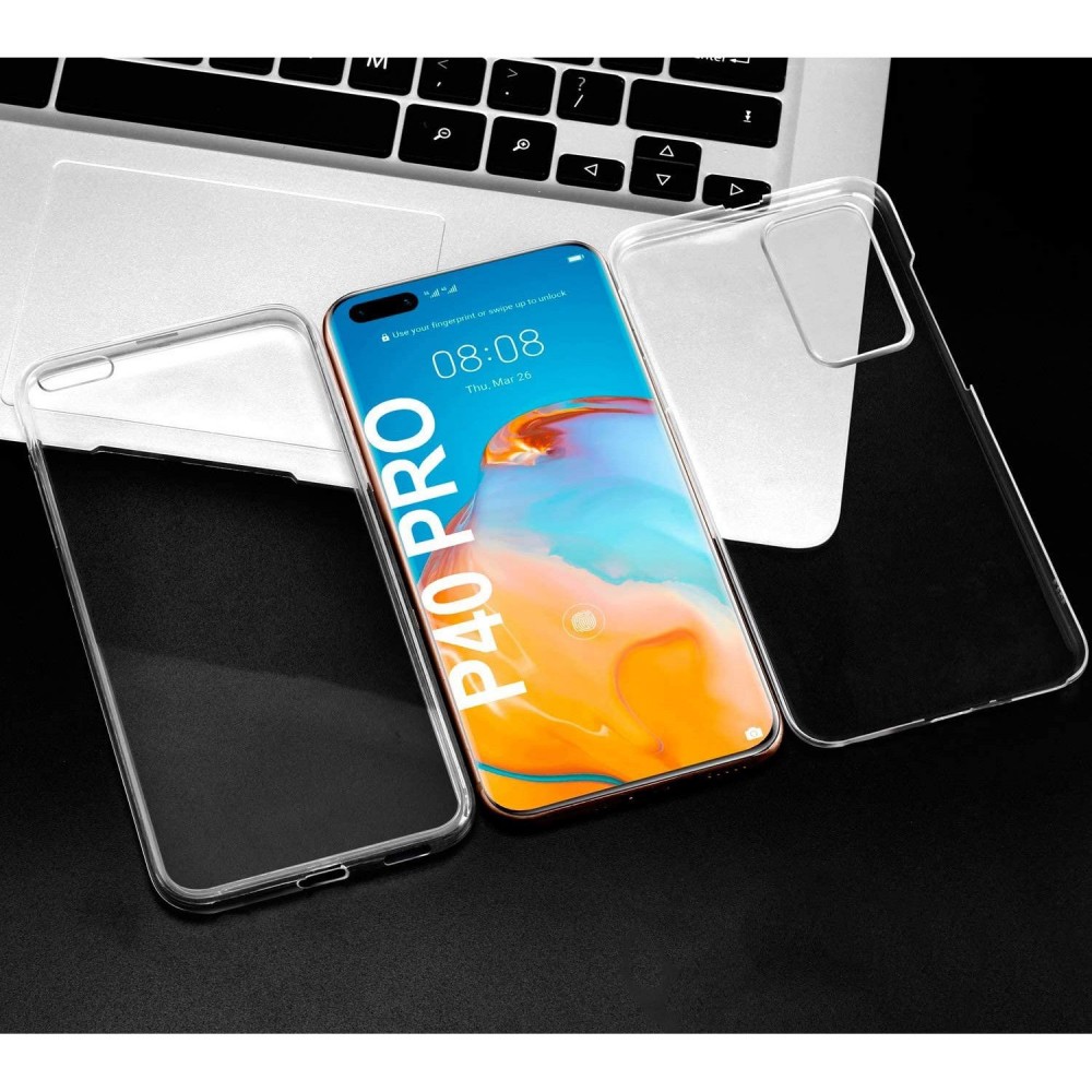 Husa Full TPU 360° pentru Huawei P40 Pro (fata + spate), transparenta 3