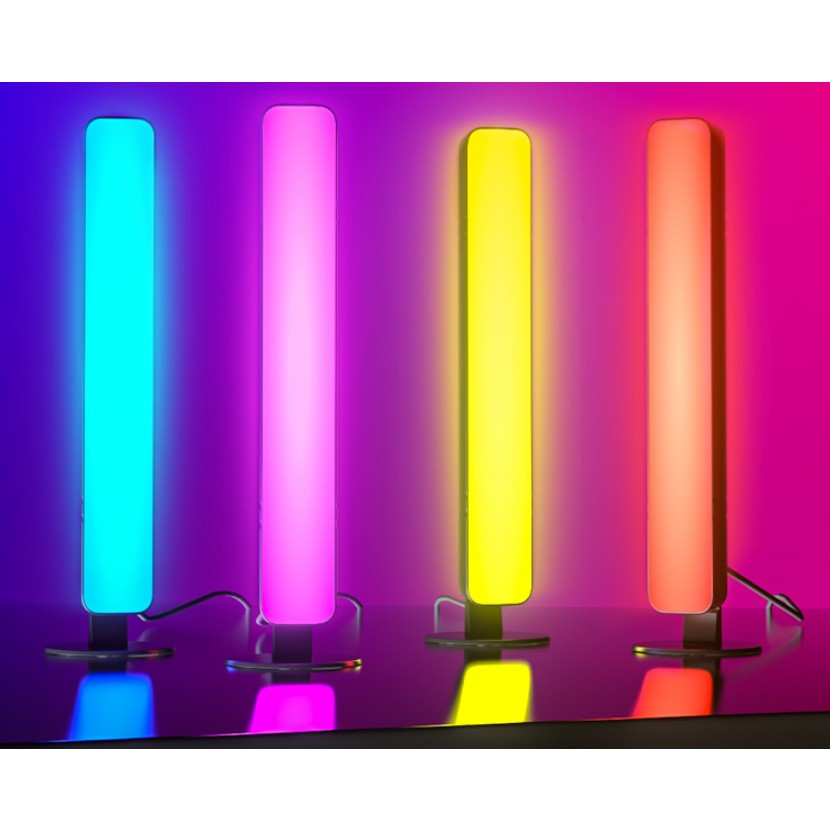 Lampa de Birou RGB, 14 LED-uri, 5V, telecomanda, cablu USB inclus, 25.5 x 4 x 3.5 cm, neagra 2