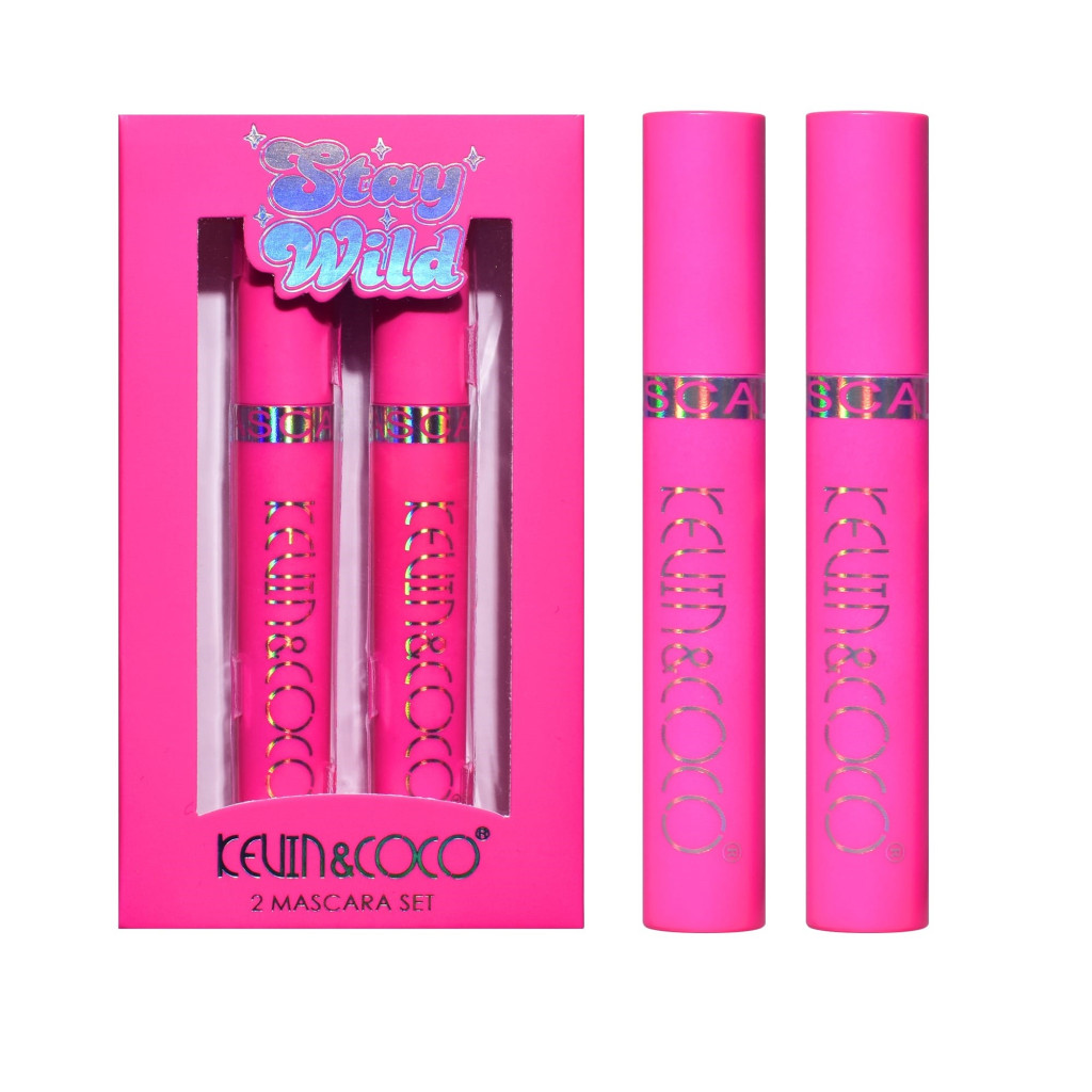 Set 2 Mascara KEVIN & COCO, Stay Wild, 2 culori, 15.1 x 8.5 x 2.2 cm, negru/maro 2