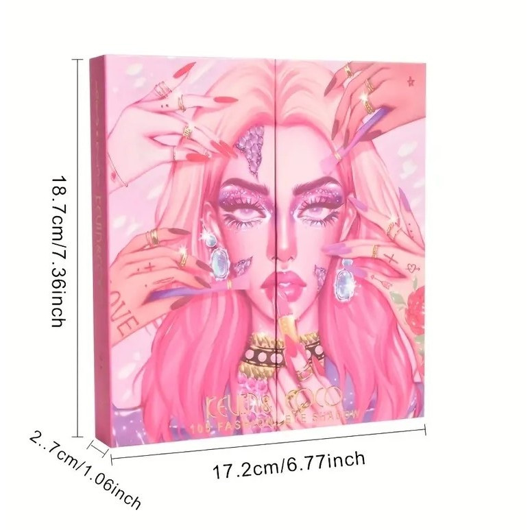 Set 4 produse de machiaj KEVIN & COCO, Vanilla Queen, 22 culori 4