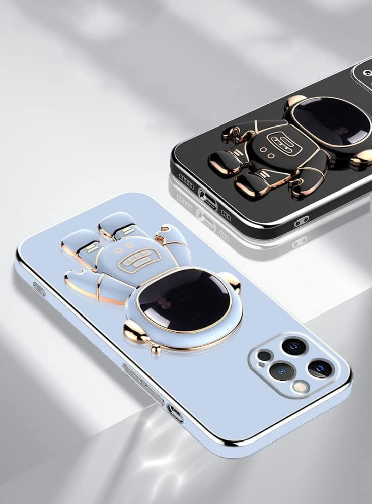 Husa Apple iPhone 15 Pro Max, Astronaut Case, protectie camera, functie stand expunere, albastra 5
