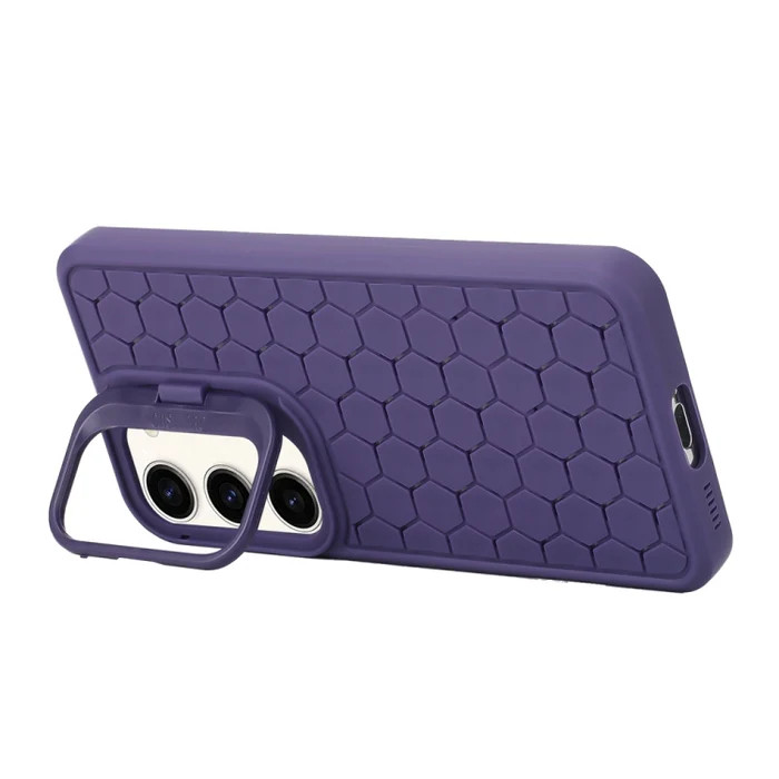 Husa Samsung Galaxy S24+ (S24 Plus), HoneyComb Bracket, functie stand, mov 3