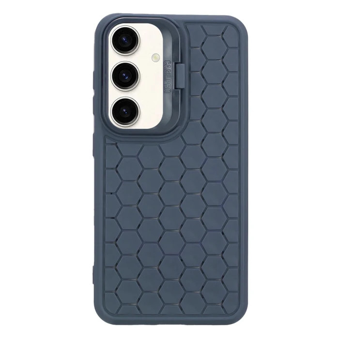 Husa Samsung Galaxy S23+ (S23 Plus), HoneyComb Bracket, functie stand, albastru inchis 4