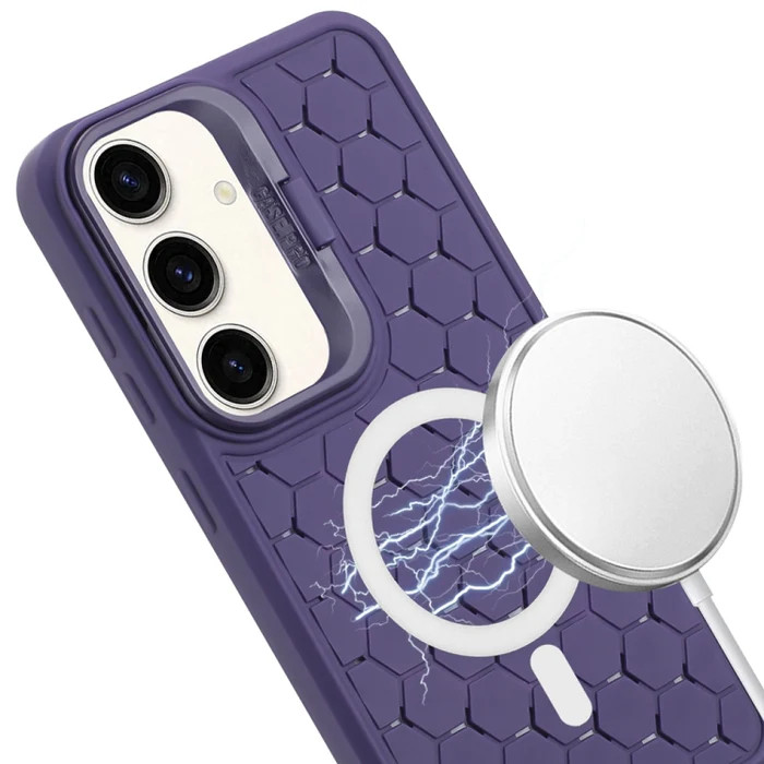 Husa Samsung Galaxy S23+ (S23 Plus), HoneyComb Bracket, functie stand, mov 2