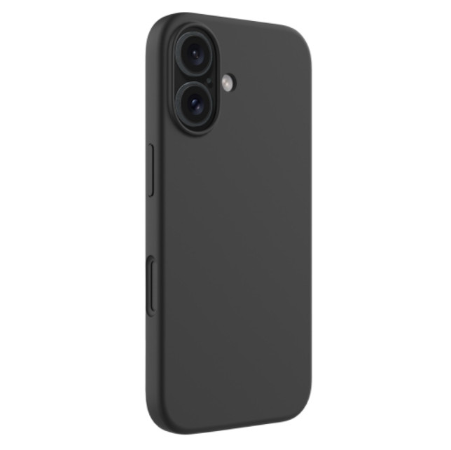 Husa Apple iPhone 16 Plus, Luxury Silicone, catifea in interior, neagra 2