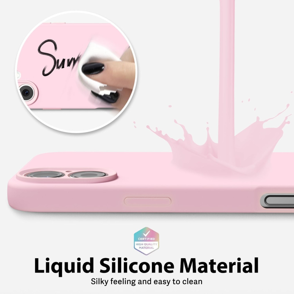 Husa protectie Apple iPhone 16 Plus, Matt TPU, protectie camera, roz pal 3