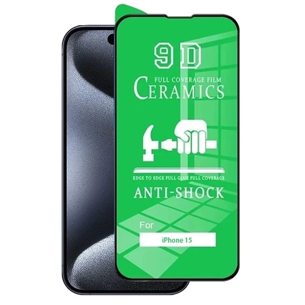 Folie protectie Apple iPhone 16 Plus, Ceramic Film, margini negre