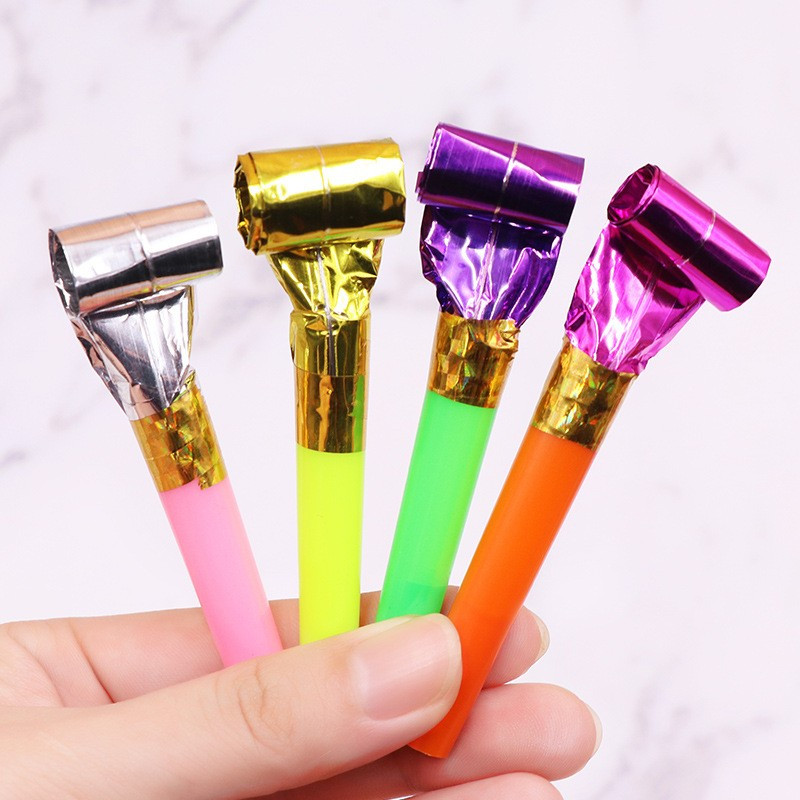 Set 6 Suflatori pentru Petrecere, Tematica Aniversare, 8 cm, Multicolore 2