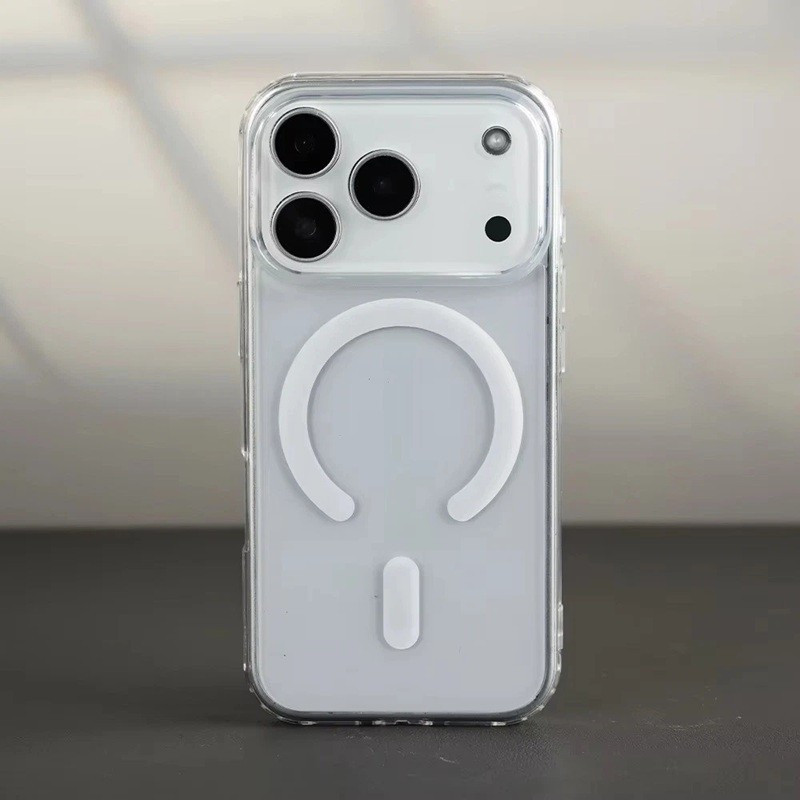 Husa protectie Apple iPhone 17 Pro Max, Magsafe, SnapOn, AntiDrop, Acryl+TPU, transparenta 2