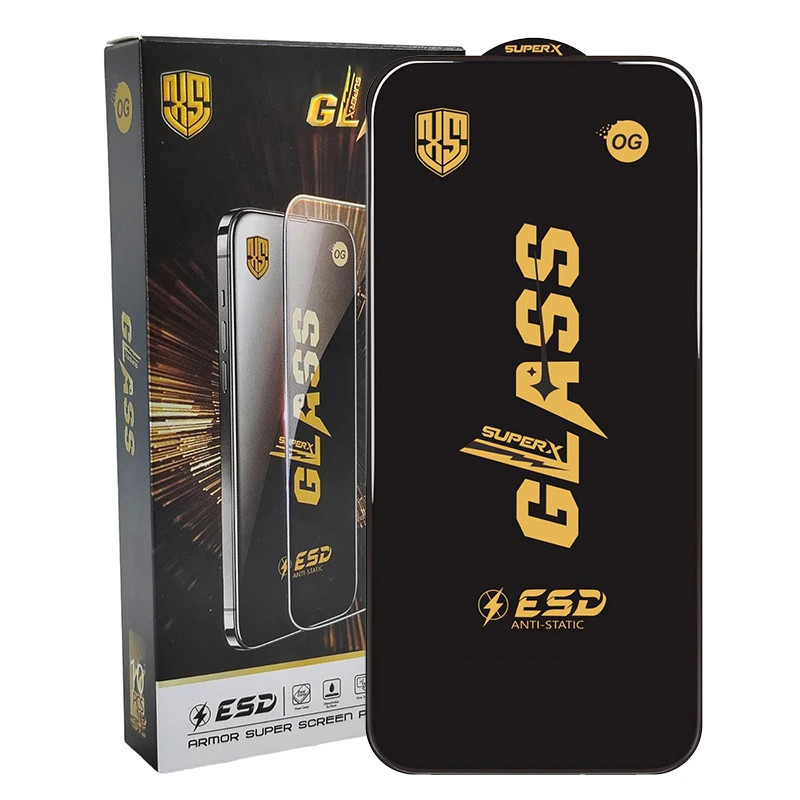 Folie sticla Redmi Note 14 5G, Full Glue SuperX, ESD, margini negre 3