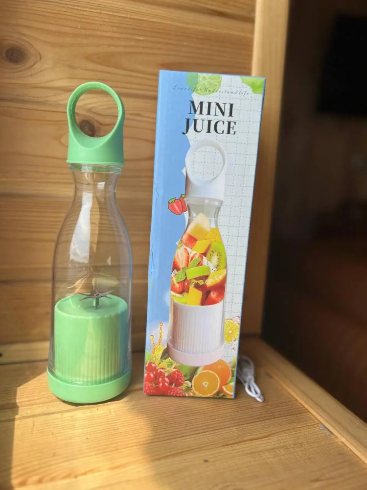 Mini blender / smoothie maker portabil DM-519, 380 ml, incarcare USB, verde 2