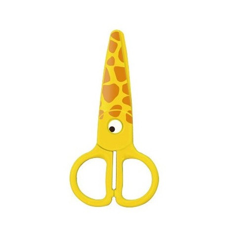 Foarfeca Keyroad Kids Pro KR971402, 13.0cm, plastic, prescolari, girafa, blister 2