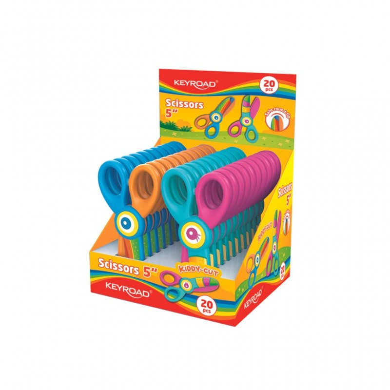 Foarfeca Keyroad Kiddy-Cut KR972812, 12.5 cm, plastic, multicolora 3