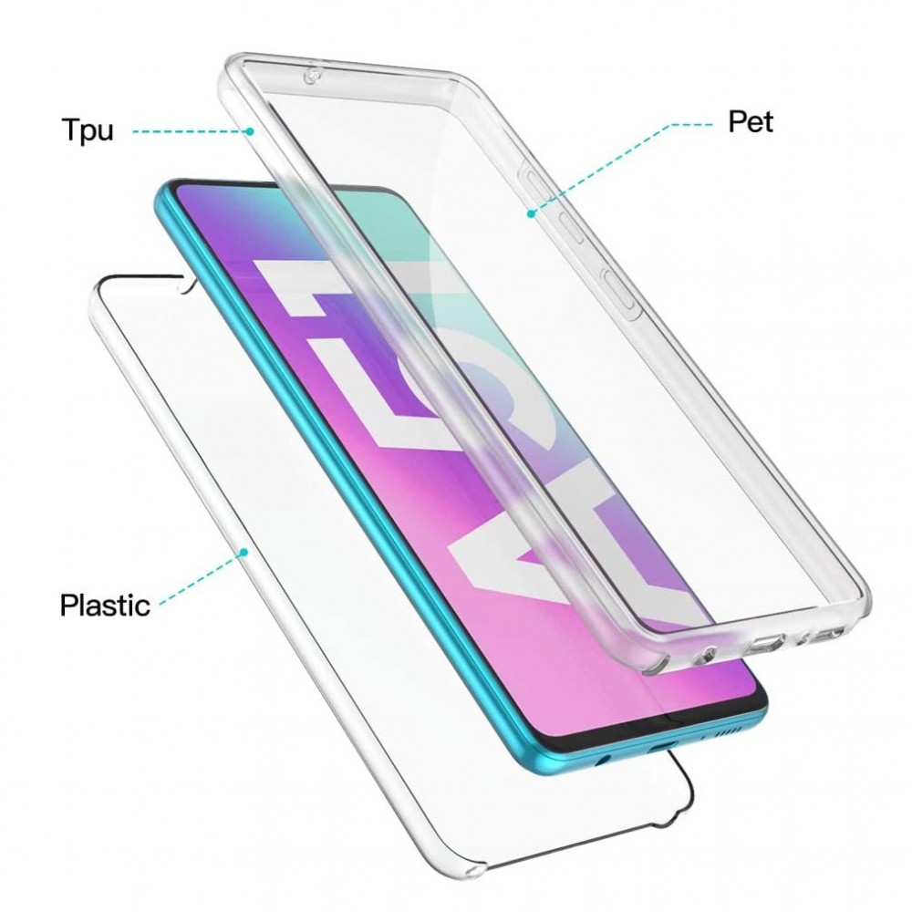 Husa protectie Samsung Galaxy A53 5G (fata + spate) Fully PC & PET 360°, transparenta 2